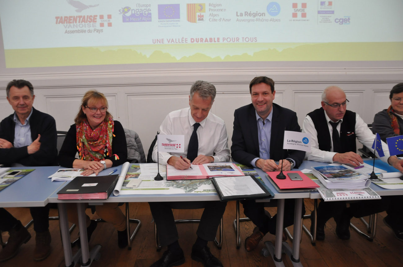Signature de l’Espace valléen Tarentaise