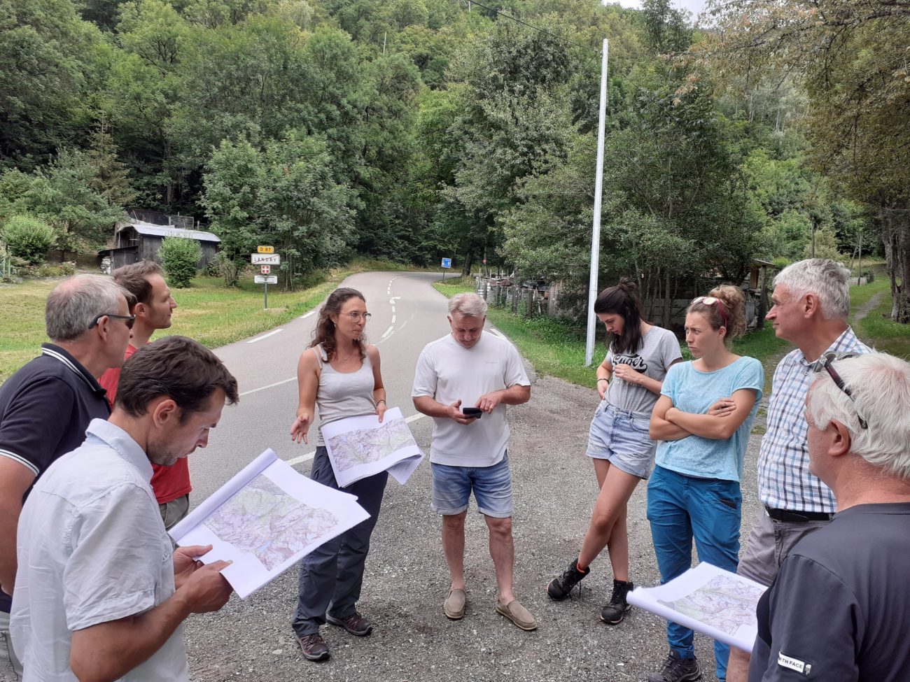 La commission « Eau et rivières » se déplace sur le terrain pour appréhender la gestion torrentielle