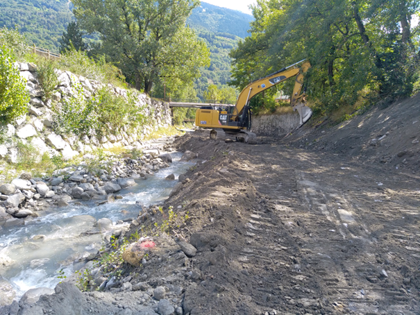 Travaux d’entretien du système d’endiguement de l’Arbonne