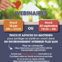 Rediffusion de la conférence en ligne sur la qualité de l'air intérieur