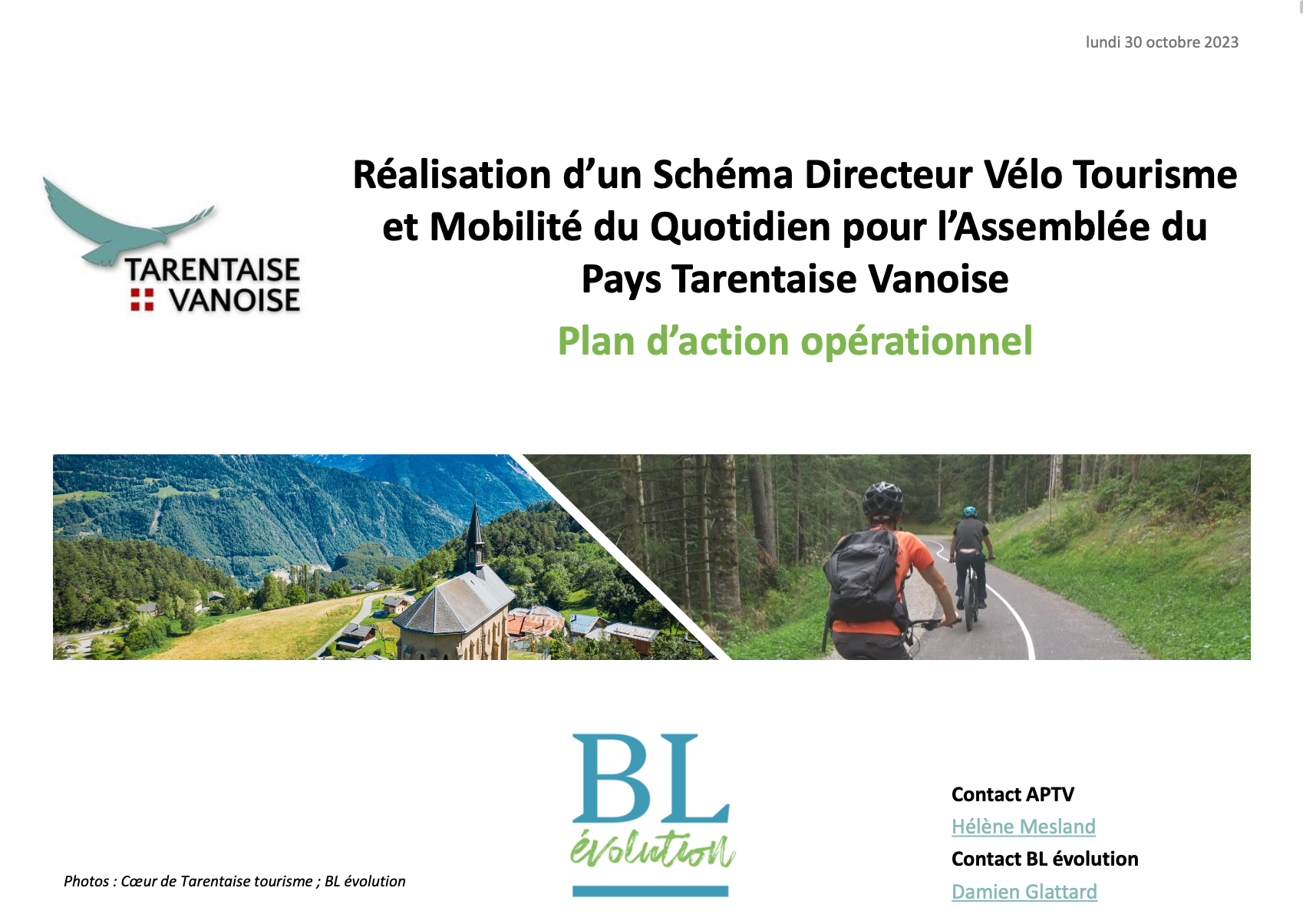 Plan d'action Schéma vélo APTV 2023
